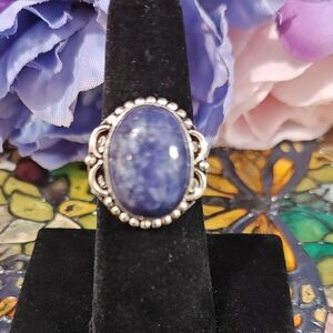Lapis Lazuli Gemstone Ring - Size 7 1/4
